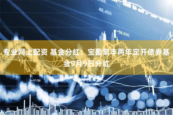 专业网上配资 基金分红：宝盈聚丰两年定开债券基金9月9日分红